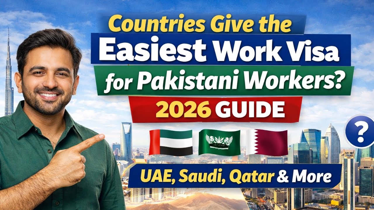 Countries Give the Easiest Work Visa for Pakistani Workers? | 2026 Guide | UAE, Saudi, Qatar & More