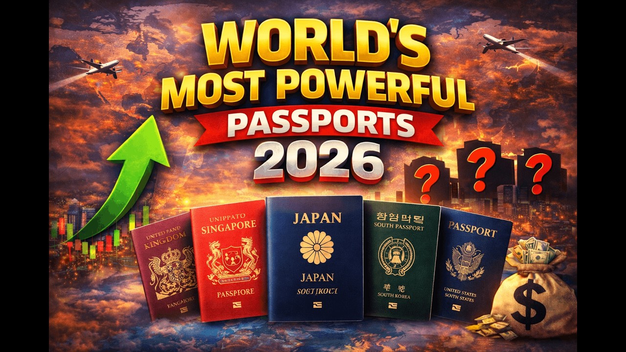 World’s Most Powerful Passports 2026 🌍 | Global Passport Ranking | 199 Countries Compared