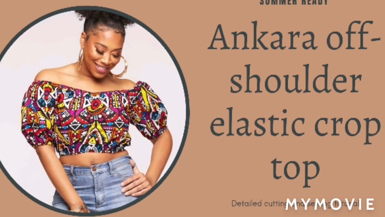 How to make an off shoulder crop top with elastic