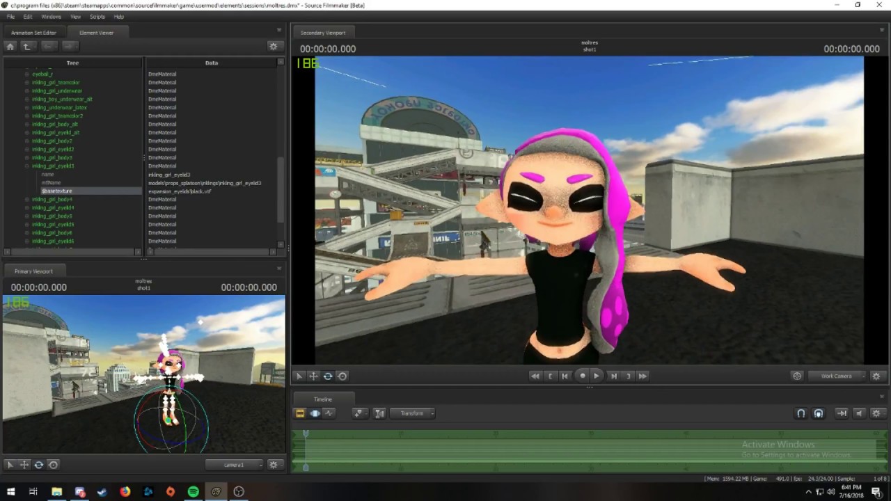 SFM Inklings Hairstyle and Octoling Eyelids Tutorial