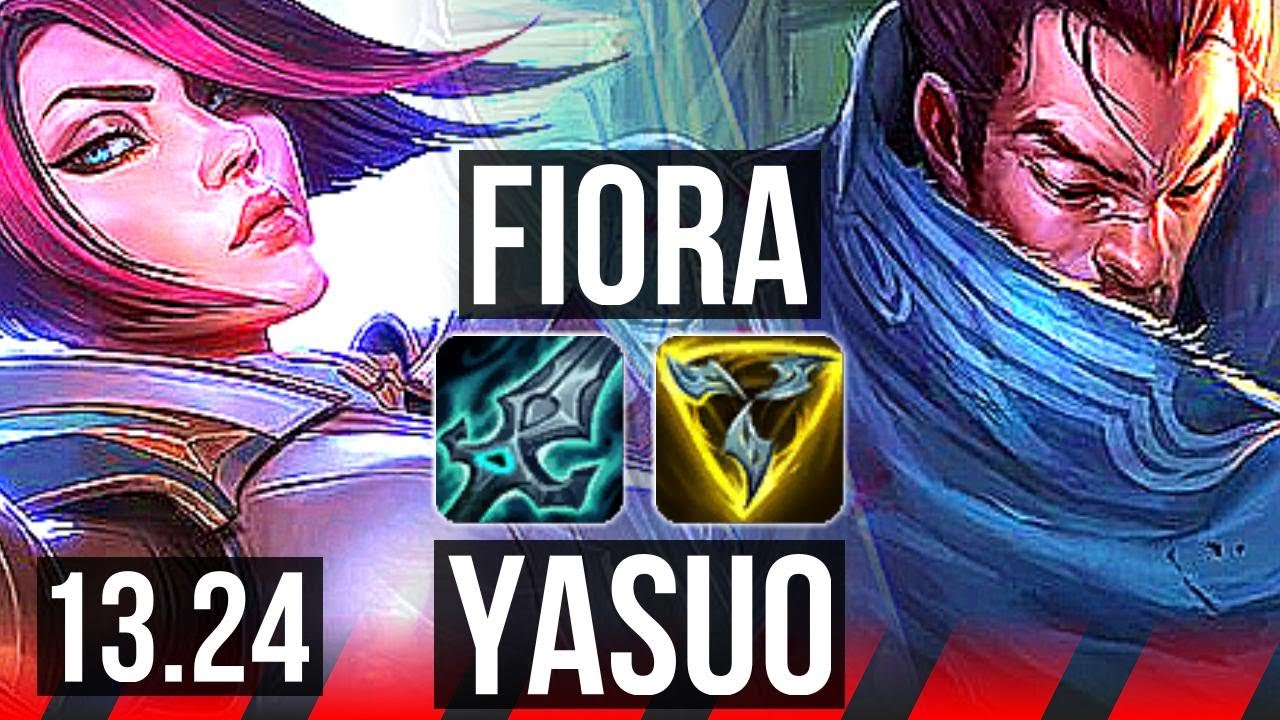 FIORA vs YASUO (TOP) | Rank 6 Fiora, 6 solo kills, 400+ games | TR Challenger | 13.24