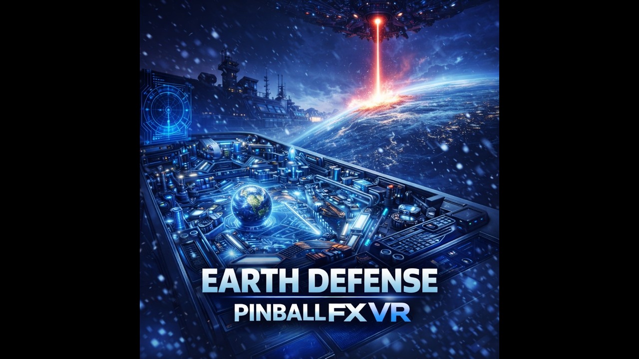 Earth Defense Pinball VR 🌍⚡ | Full Gameplay POV &ndash; Immersive Table Tour