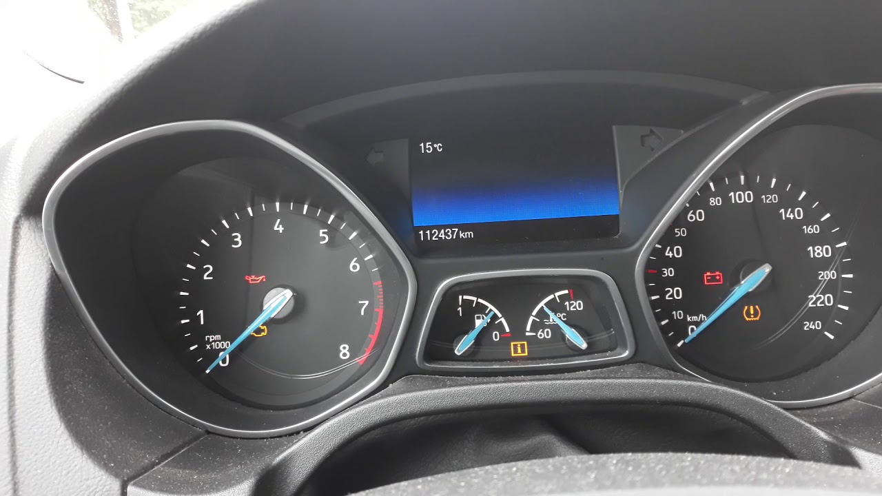 Ford Focus bandenspanning reset/ Tire pressure reset