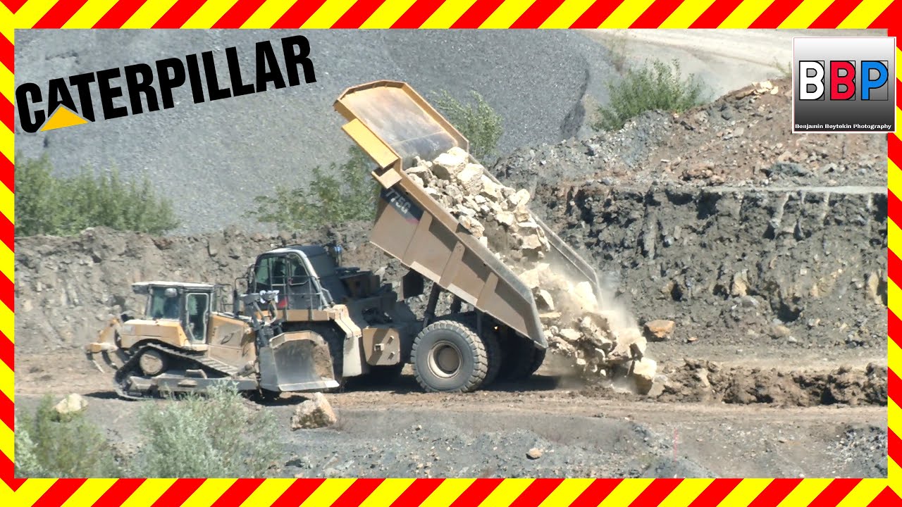 Caterpillar 775G, Limestone Quarry, Germany, August 2022.