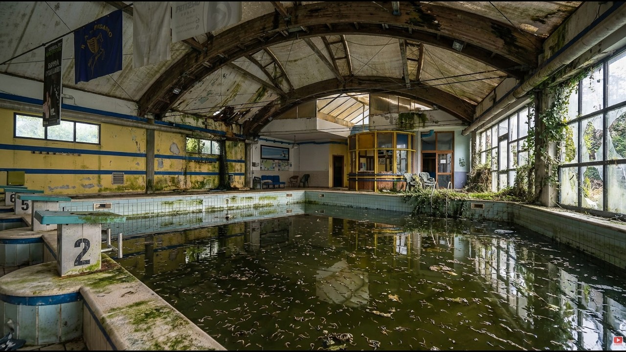 Exploring The Abandoned Hotel Full of Worms with Health Spa, 2 Pools, Massage Room