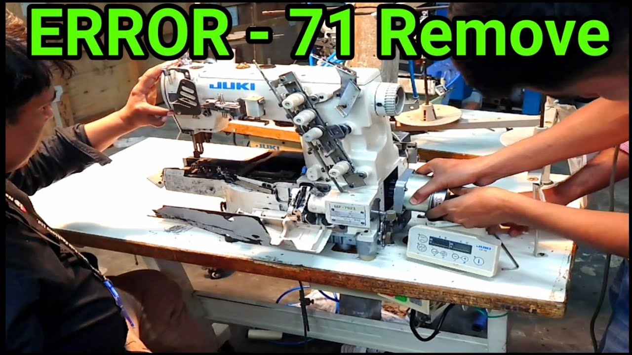 How to remove error 71 || Juki flat lock machine MF-7923 Error 71| #JukiMachineError71