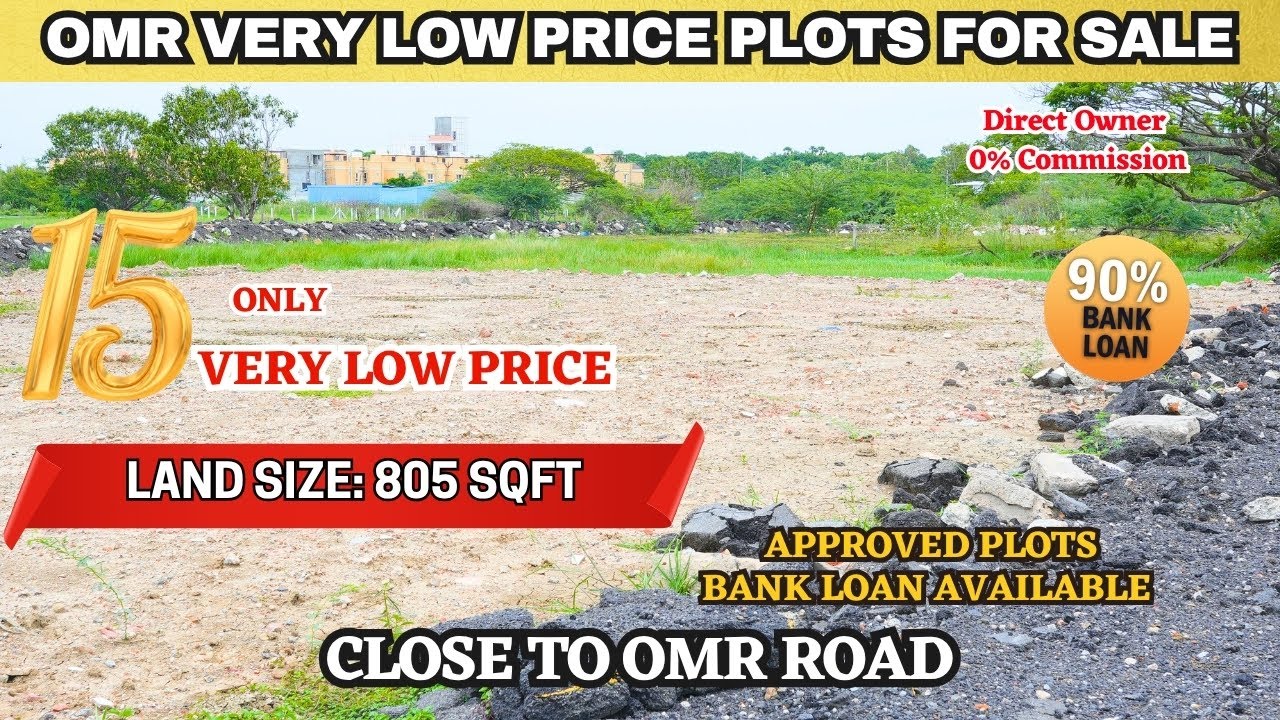 OMR Low Budget Land For Sale |  Residential Plots - 15 Lakhs Budget #padur #residential #property