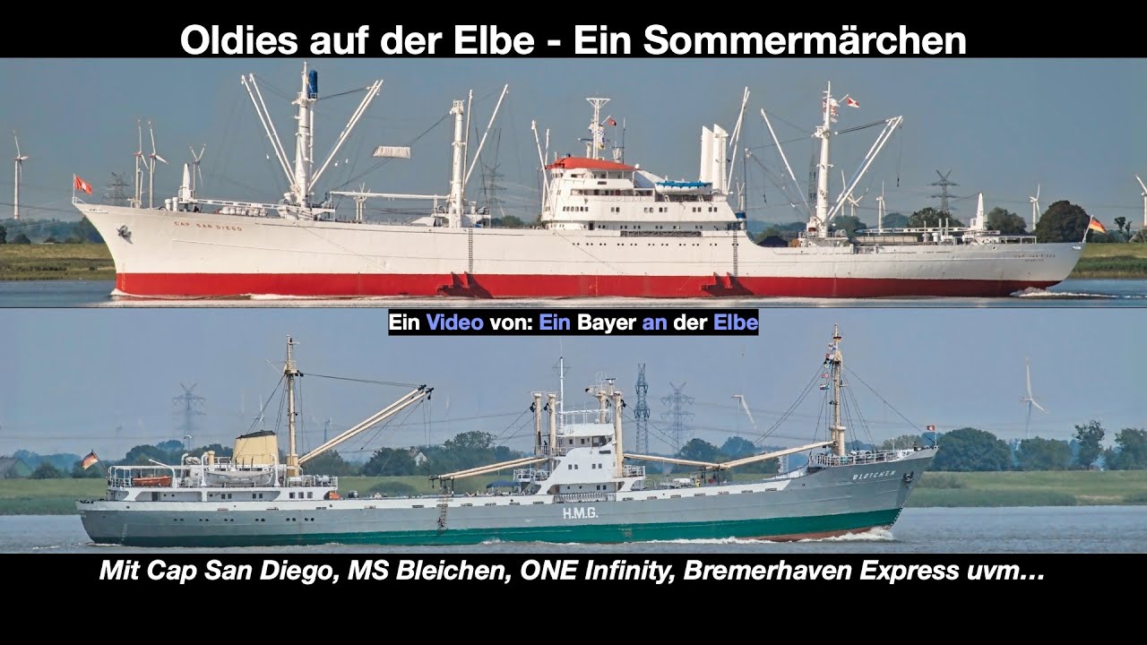 Cap San Diego, MS Bleichen, HMM Nuri, ONE Infinity und mehr auf der Elbe vom 20. - 22. Juli 2024