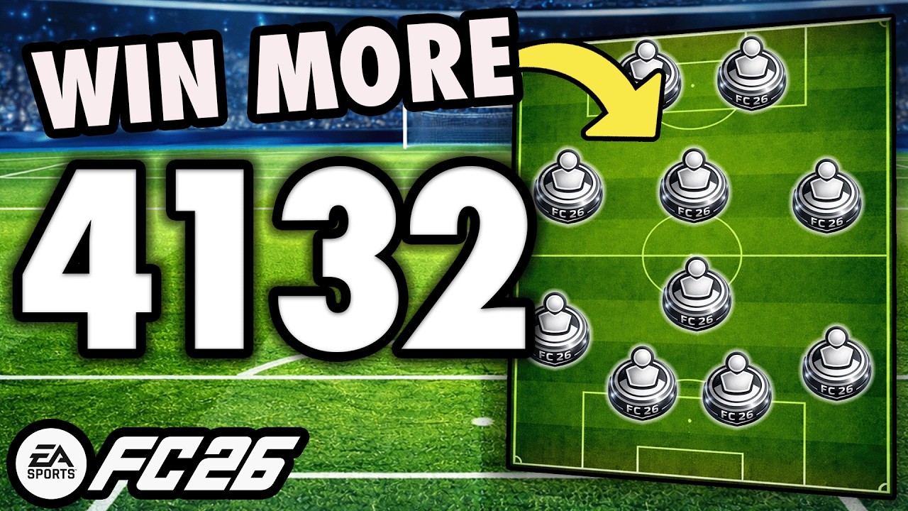Побеждайте чаще с этой тактикой 4132🔥Пользовательские тактики FC 26