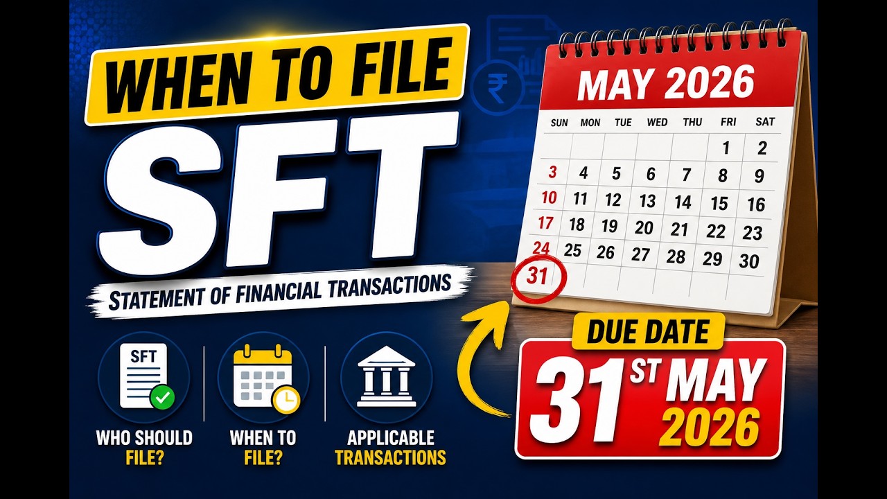 When is SFT Filing Required? | Form 61A & 61B Due Date 31 May 2026 | Who Must File? #incometax #tax