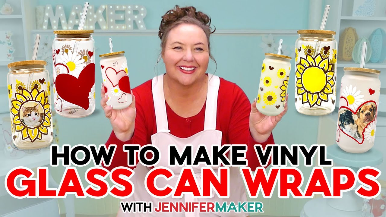 Vinyl Glass Can Wrap Tutorial - Get Creative With Your Drinkware!