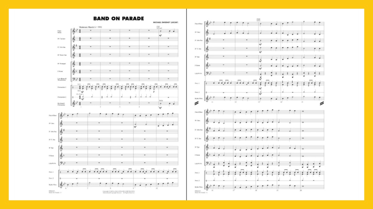 Band on Parade by Michael Sweeney