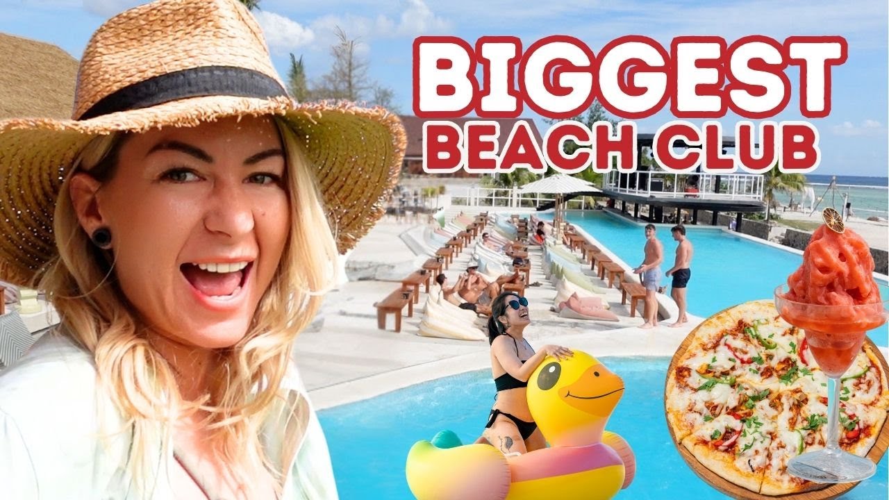 The BIGGEST beach club in Gili Trawangan | Rabbit Jump Beach Club food tasting vlog