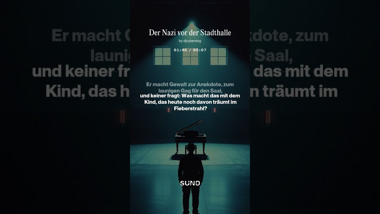 Der Nazi vor der Stadthalle