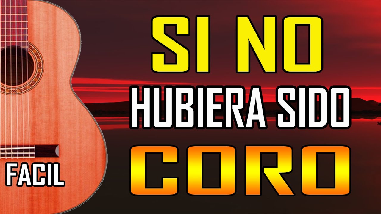 CORO - SI NO HUBIERA SIDO POR EL SEÑOR 🎸 TUTORIAL FÁCIL - ACORDES EN GUITARRA 🎸Mi Guitarra Cristiana