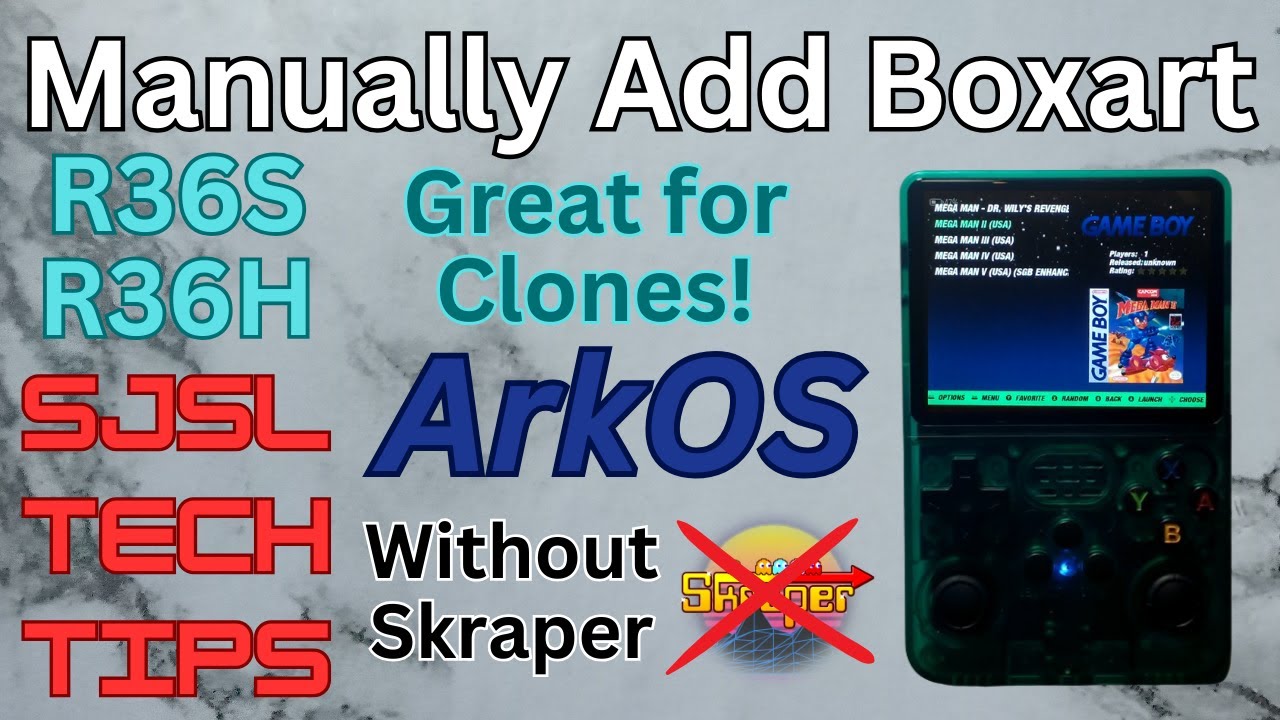 Manually Adding Boxart in Arkos Without Skraper - R36S, R36H & Clones
