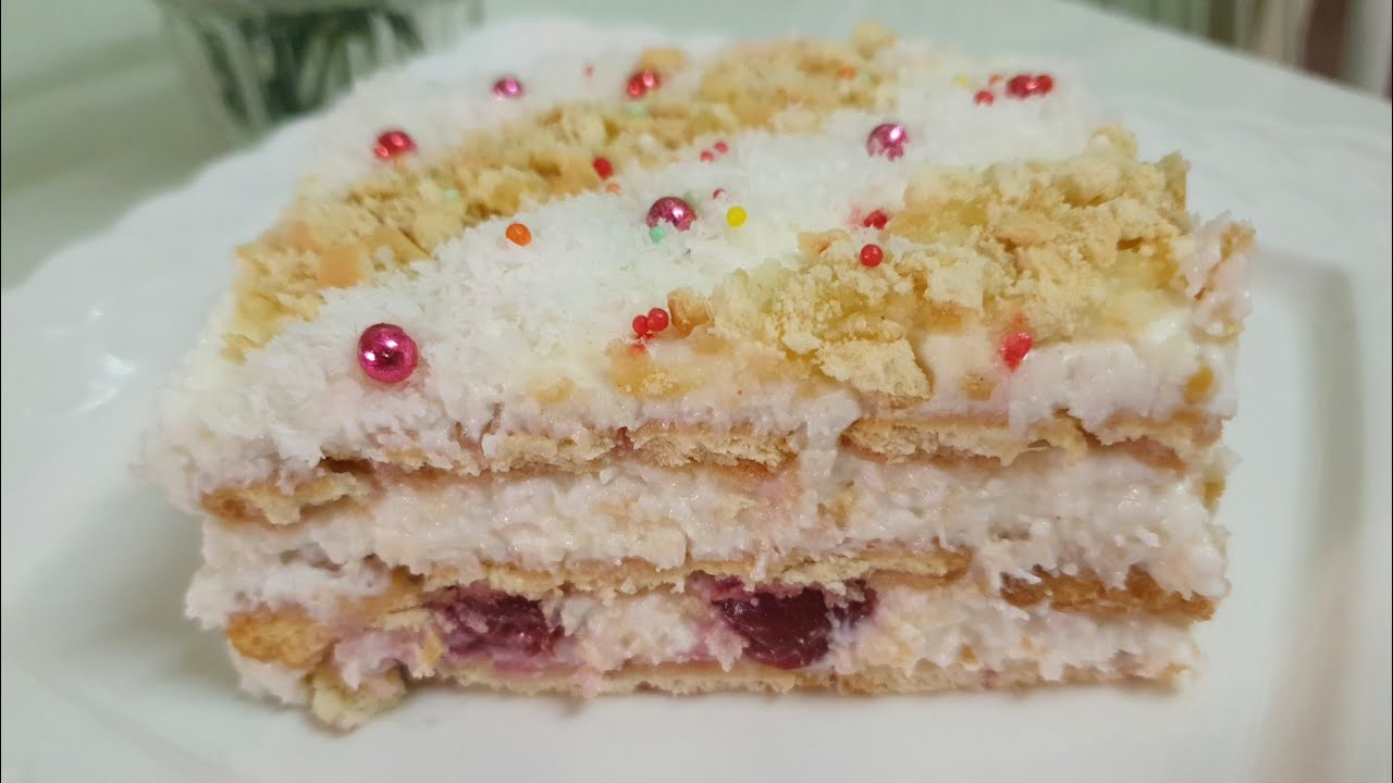 Tort din biscuiți unu, doi,trei, și tortul este gata