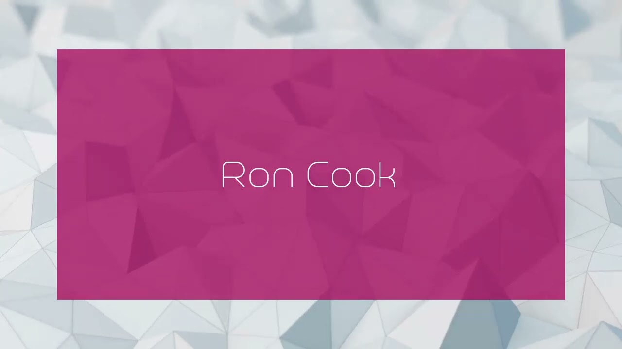 Ron Cook - appearance