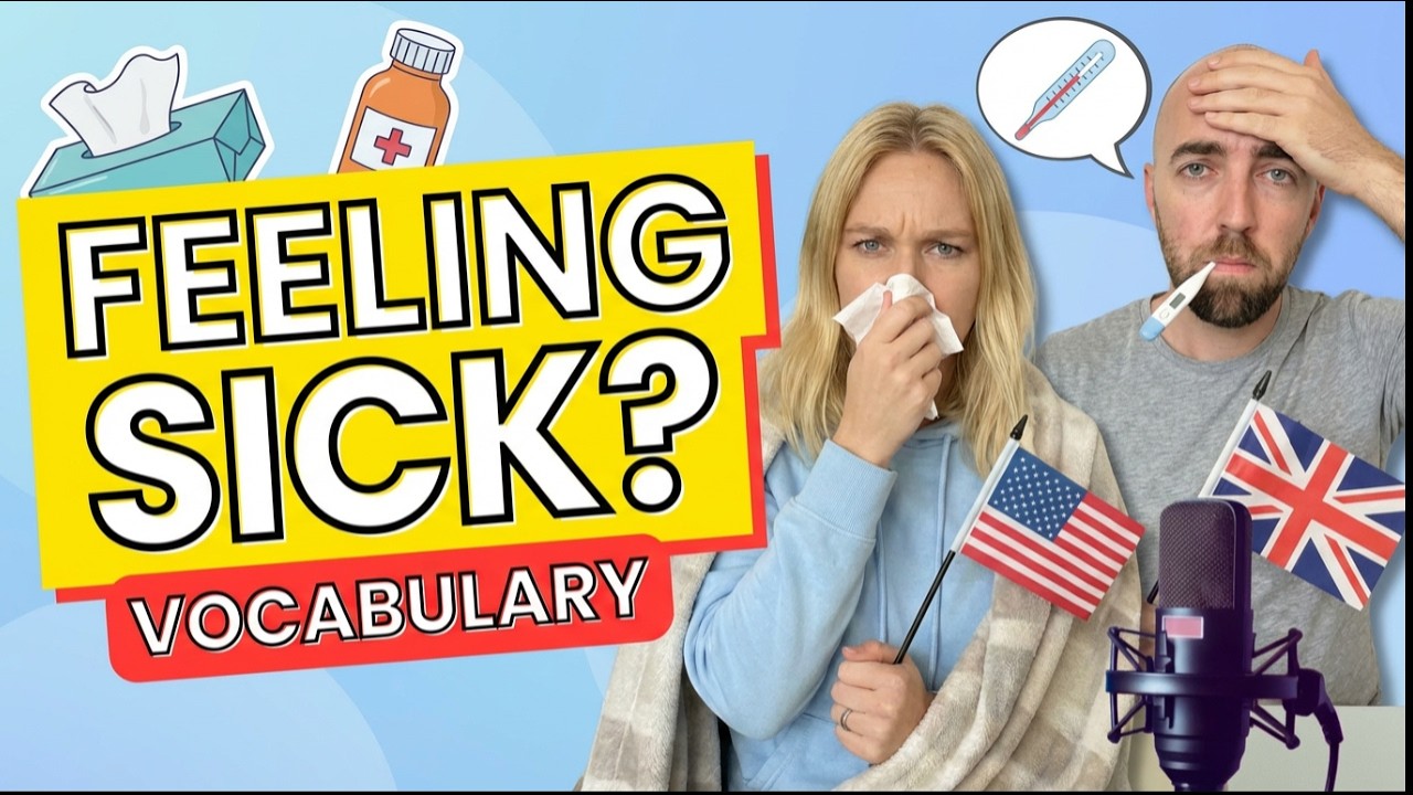 S5: E5 I'm Sick! 🤒 Learn English Vocabulary: Feeling Sick and Unwell 🤧