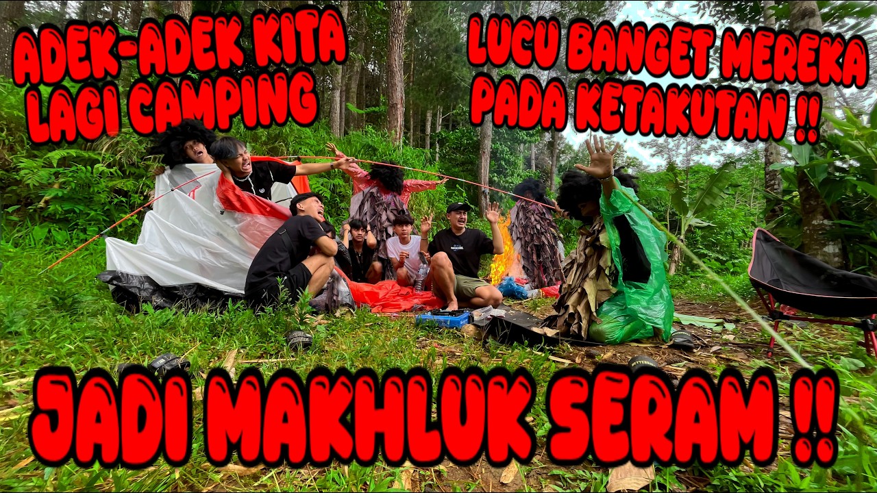 LUCU BANGET !! gangguin anak anak kusumawara yang lagi camping