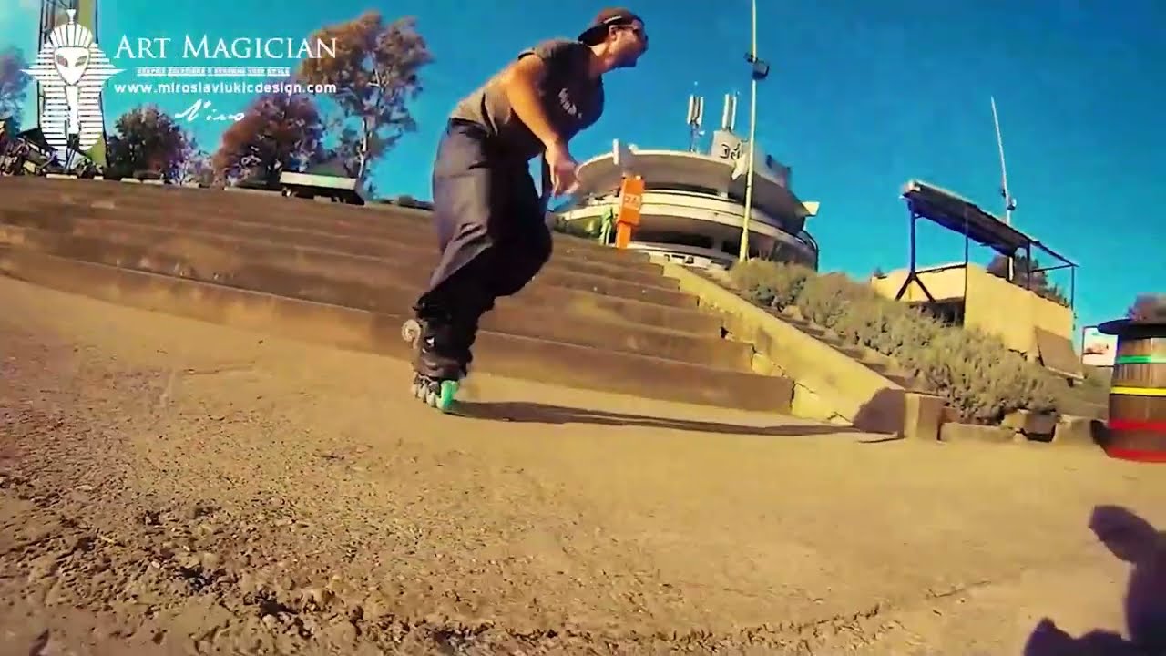 Scratch parts from documentary Rollerblading  Nino   Belgrade Skola rolera