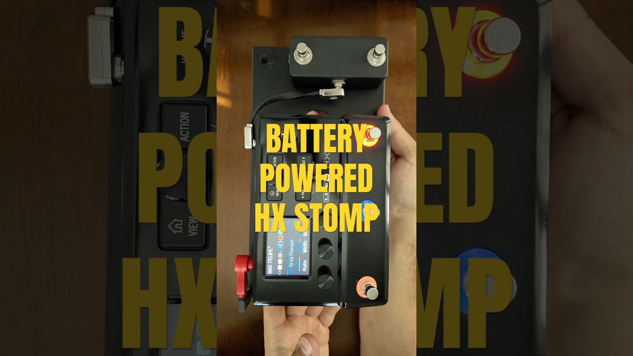 mini pedalboard with HX Stomp  #pedalboard #guitar #hxstomp #pedaltrain #music #analog #bass