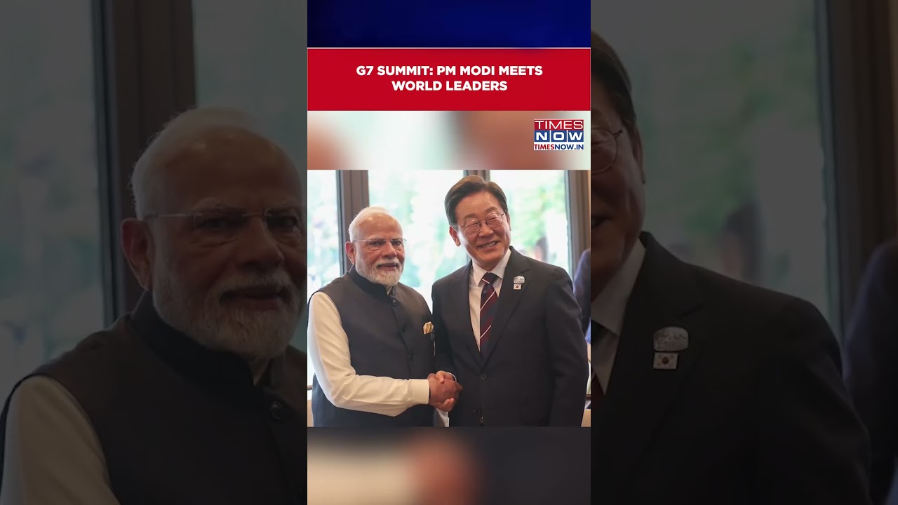 PM Narendra Modi Meets World Leaders At G7 Summit In Canada, Share Photos | Watch #shorts