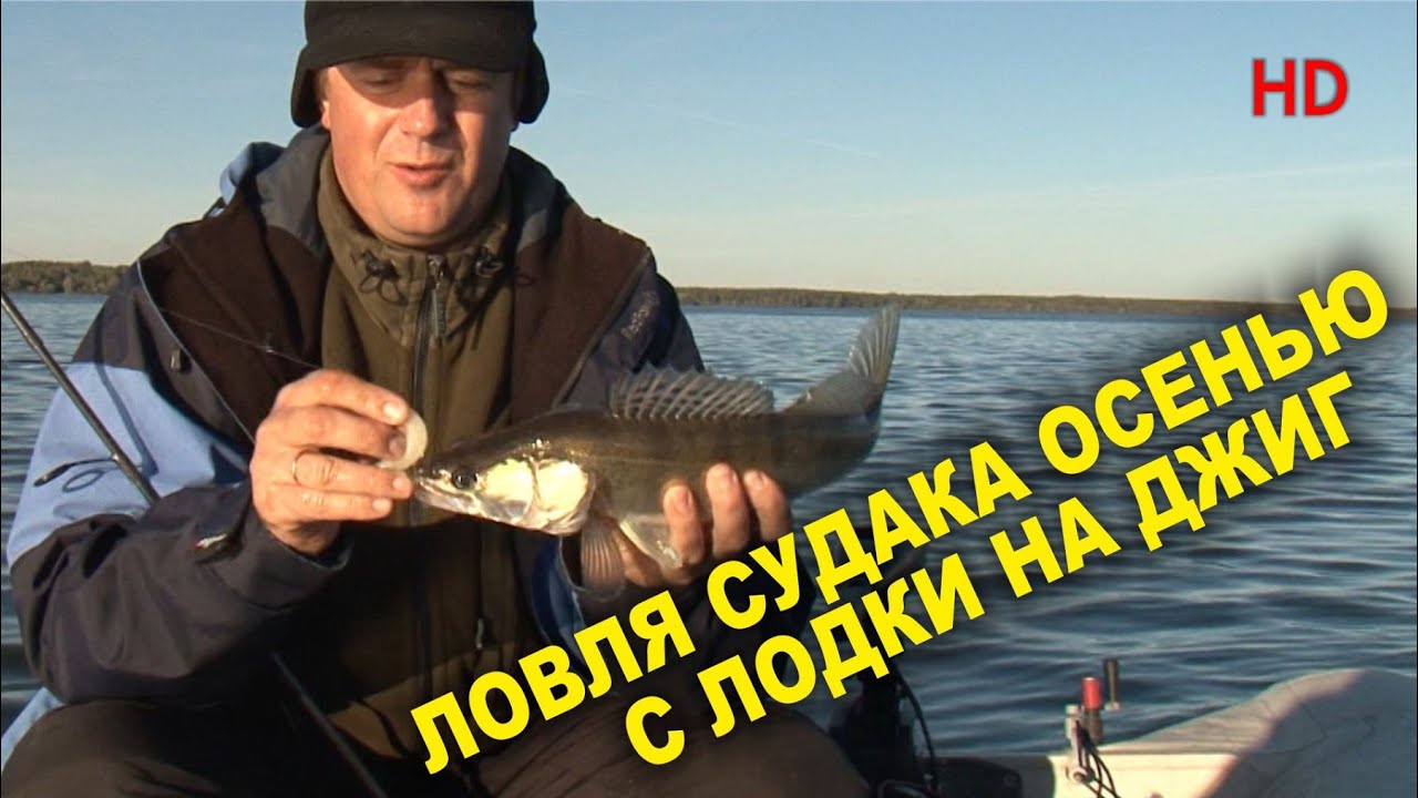 ЛОВЛЯ СУДАКА ОСЕНЬЮ С ЛОДКИ НА ДЖИГ. 