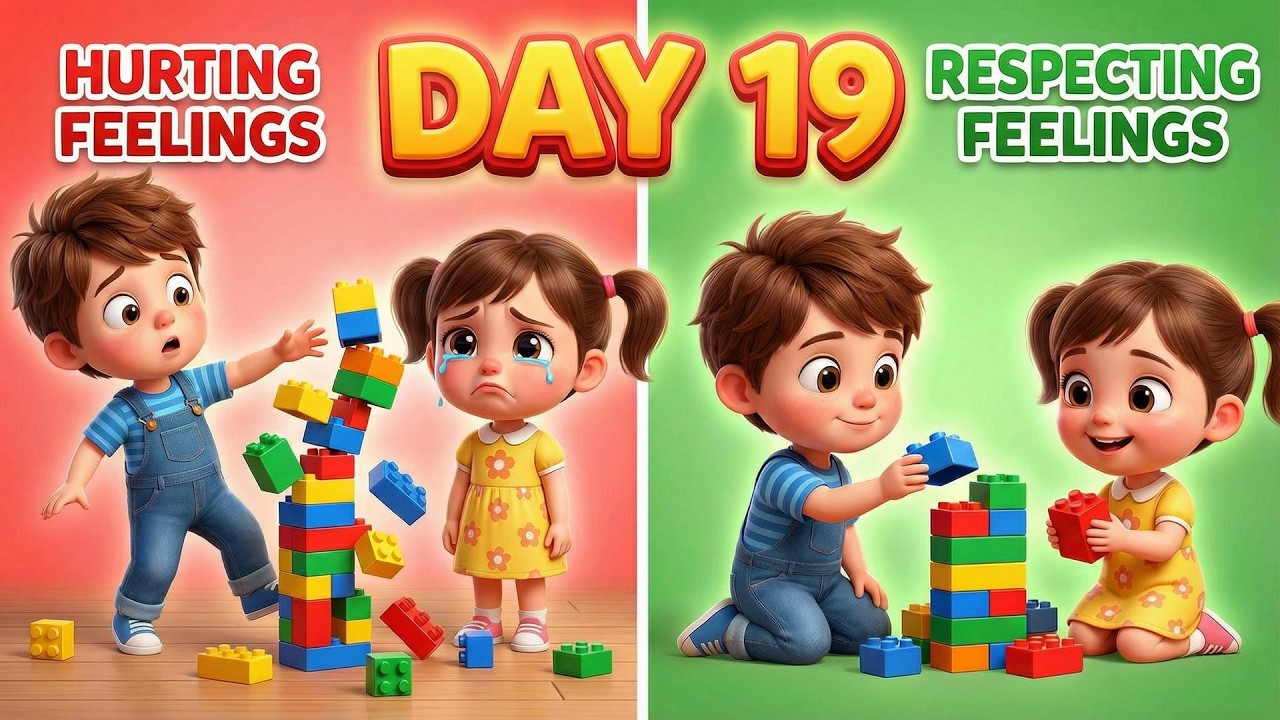 Respecting Feelings vs. Hurting Feelings ❤️ Leo & Mia's Learning Story | Day 19 | Manner Story