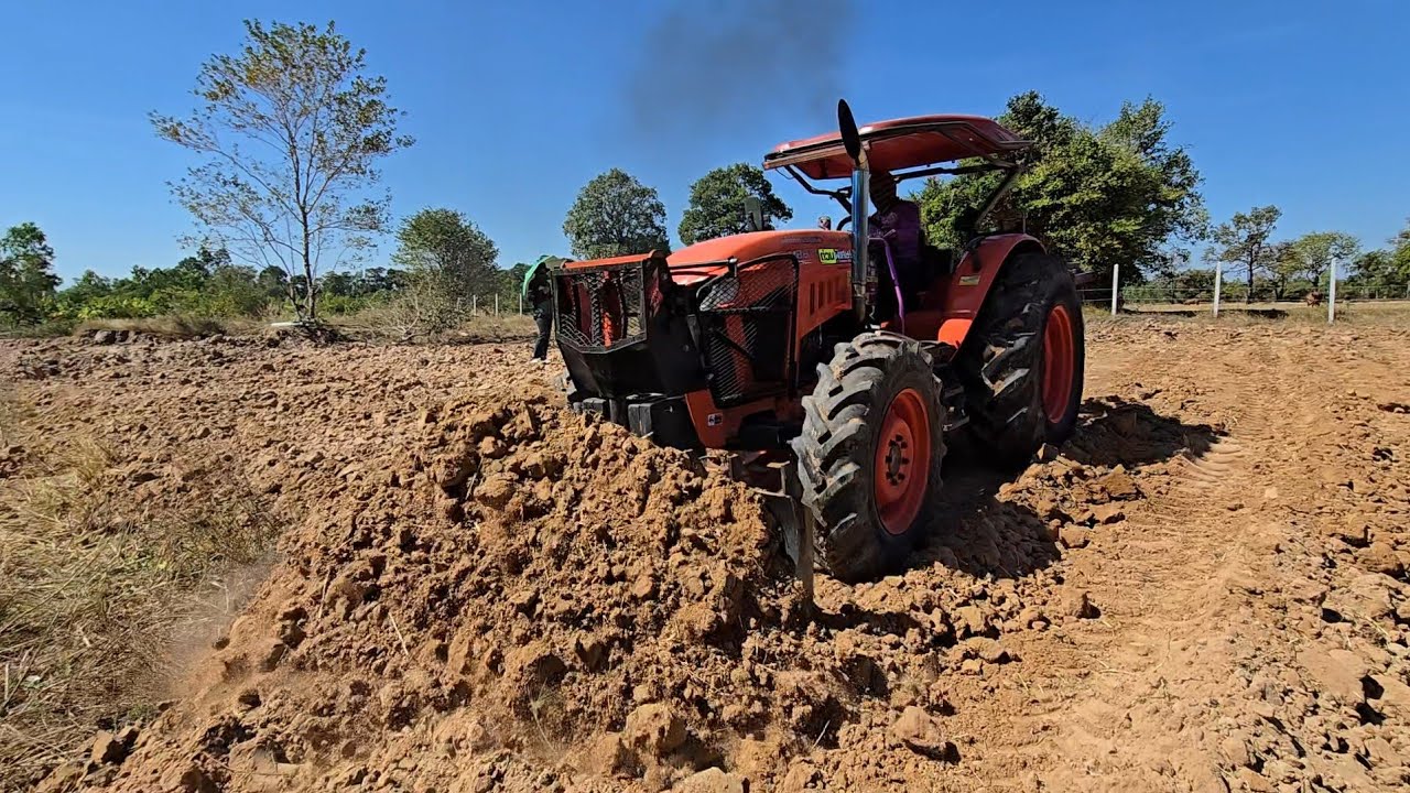 ดันดินเต็มใบใจไม่มีหมด Kubota m8808 สุดจริง
