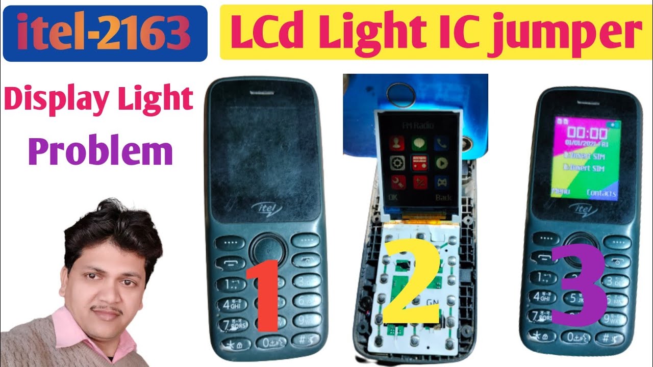 itel 2163 Display Light IC Problem | itel Keypad Phone Display Light Jumper | itel Mobile Display