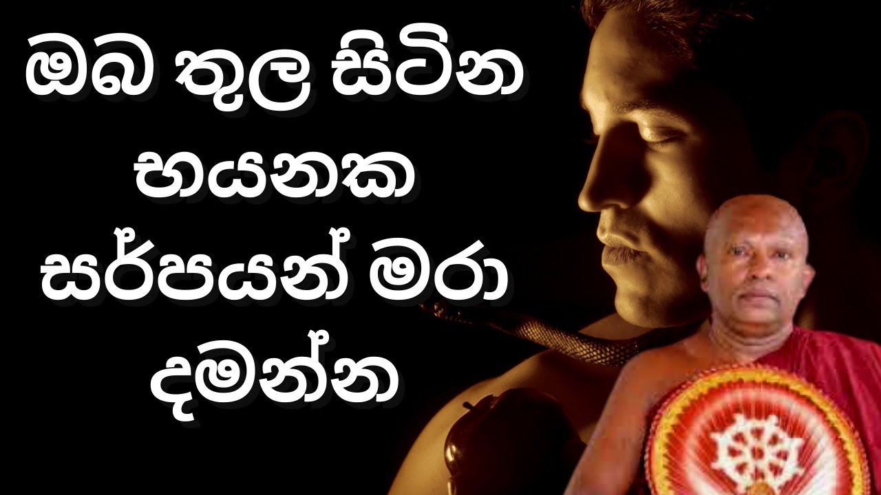 ඔබ තුල සිටින භයනක සර්පයන් මරා දමන්න | Waharaka abayarathanalankara thero bana | Bana