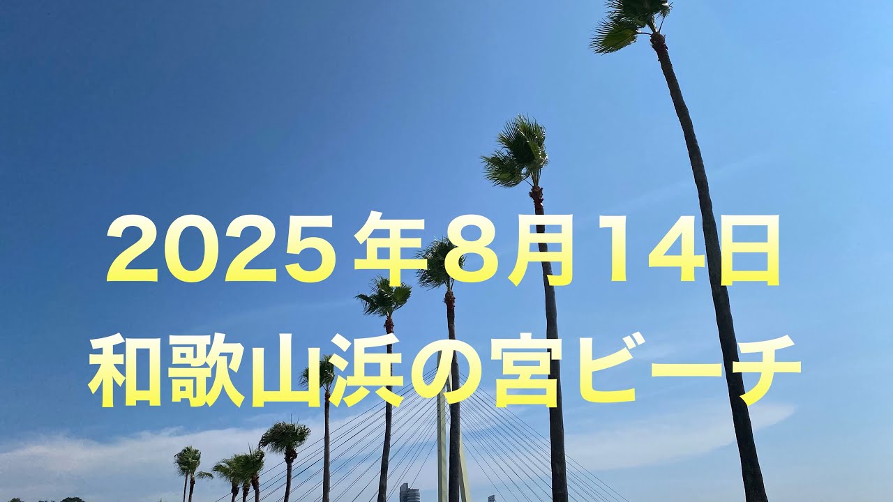 2025年8月14日和歌山浜の宮ビーチ　海水浴#2025年 #和歌山 #浜の宮ビーチ#海水浴場 @mikitychannel 