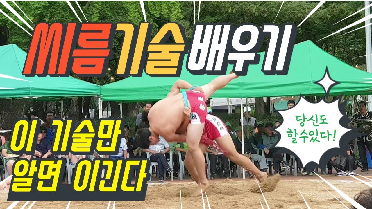 씨름기술배우기-간단한 기술 몇가지만 습득하면 이길수 있습니다(종류,모음)