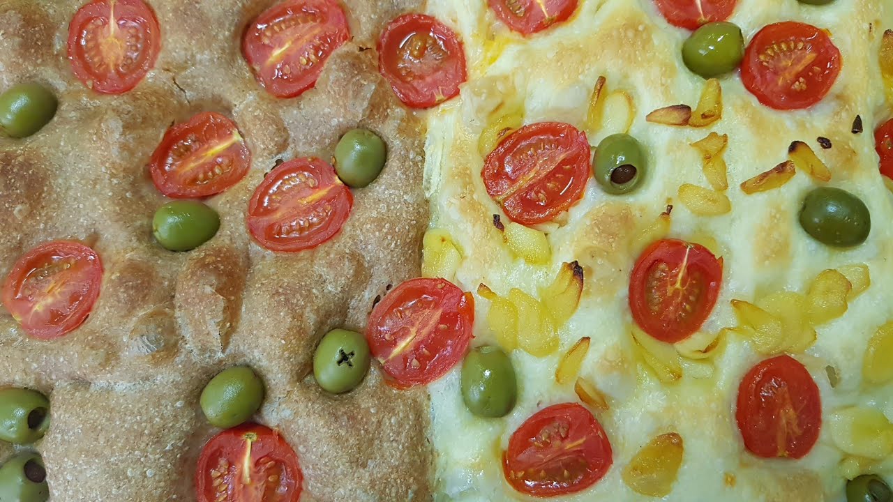 🍀여러가지 맛 포카치아,  통밀포카치아 한번에 굽기