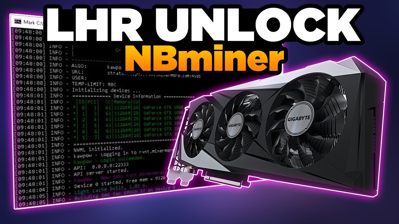 LHR Mining 70% Unlock from NBminer RTX 3000