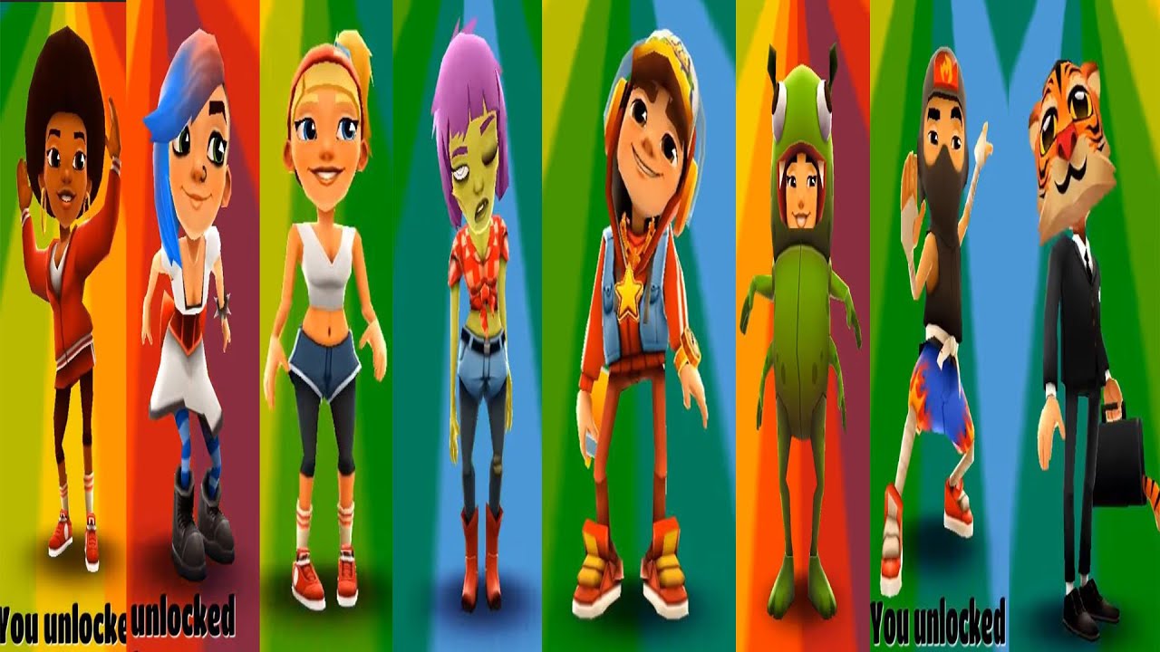 Subway Surfers All Character Buy Action - Subway Surfers Gameplay HD - TZL Games