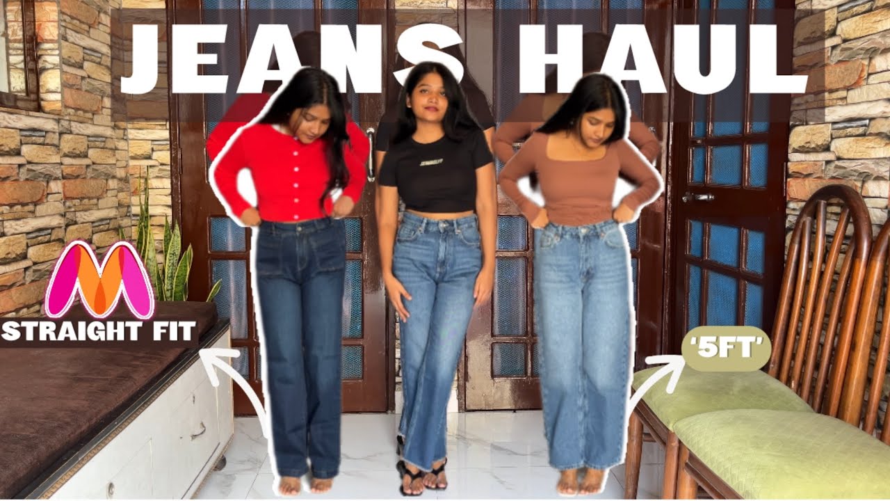 Myntra Straight Fit Jeans haul for Petites’5ft’.