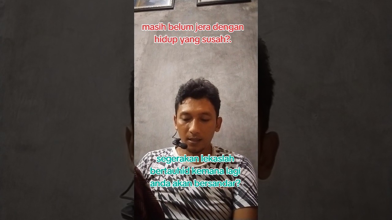 segeralah bertauhid agar hidupmu sempurna #ilmurasa #ilmukasunyatan #ilmuhakikat #ilmutorikoh