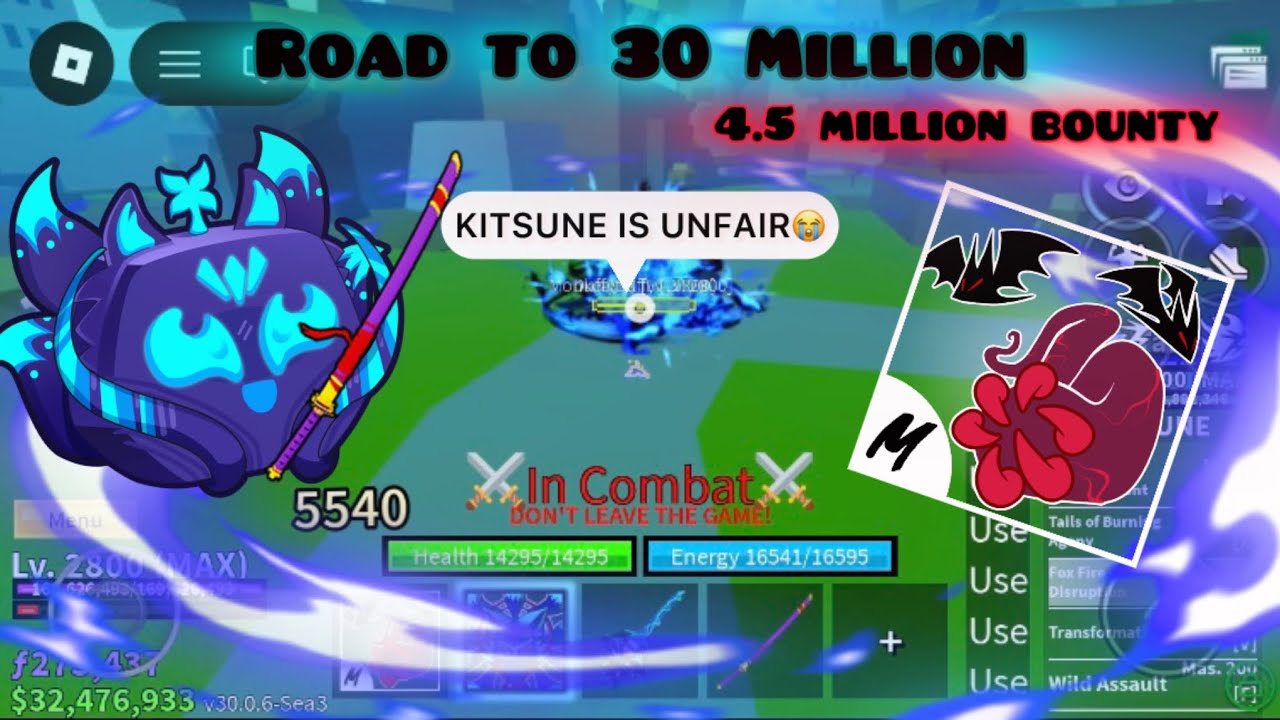 Road to 30million (on mobile) (Reaching 4.5Million bounty)! | Blox fruits, bounty hunting!