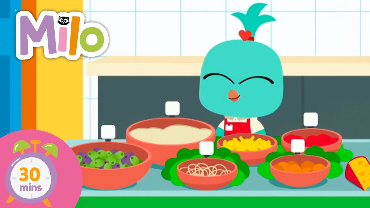 Aprenda sobre hábitos saudáveis com Milo e seus amigos! ⛹🏻🍎 | Milo, o gato #desenhos #crianças