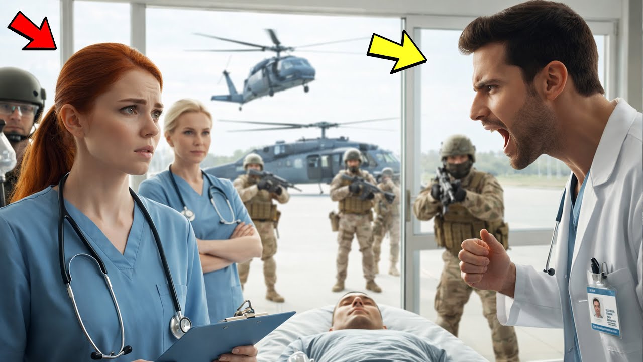 Sie lachten über die neue Krankenschwester – bis ein schwarzer Heli für sie kam.