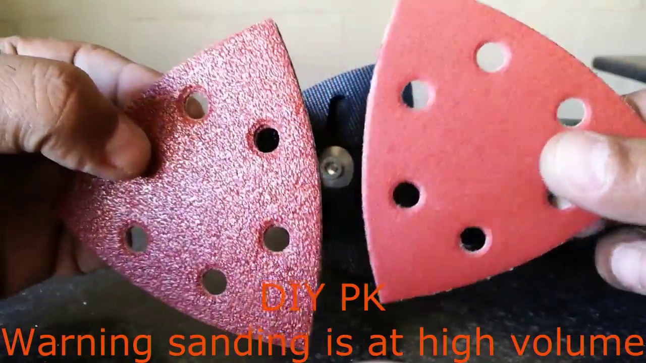 Bosch multitool sanding operation