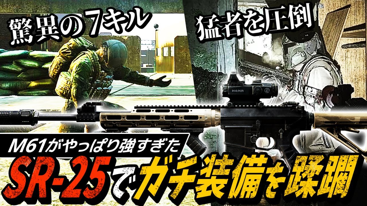 【タルコフ】最強装備も瞬溶け！SR-25とM61弾の超火力でガチ装備パーティーを一網打尽！【ゆっくり実況】