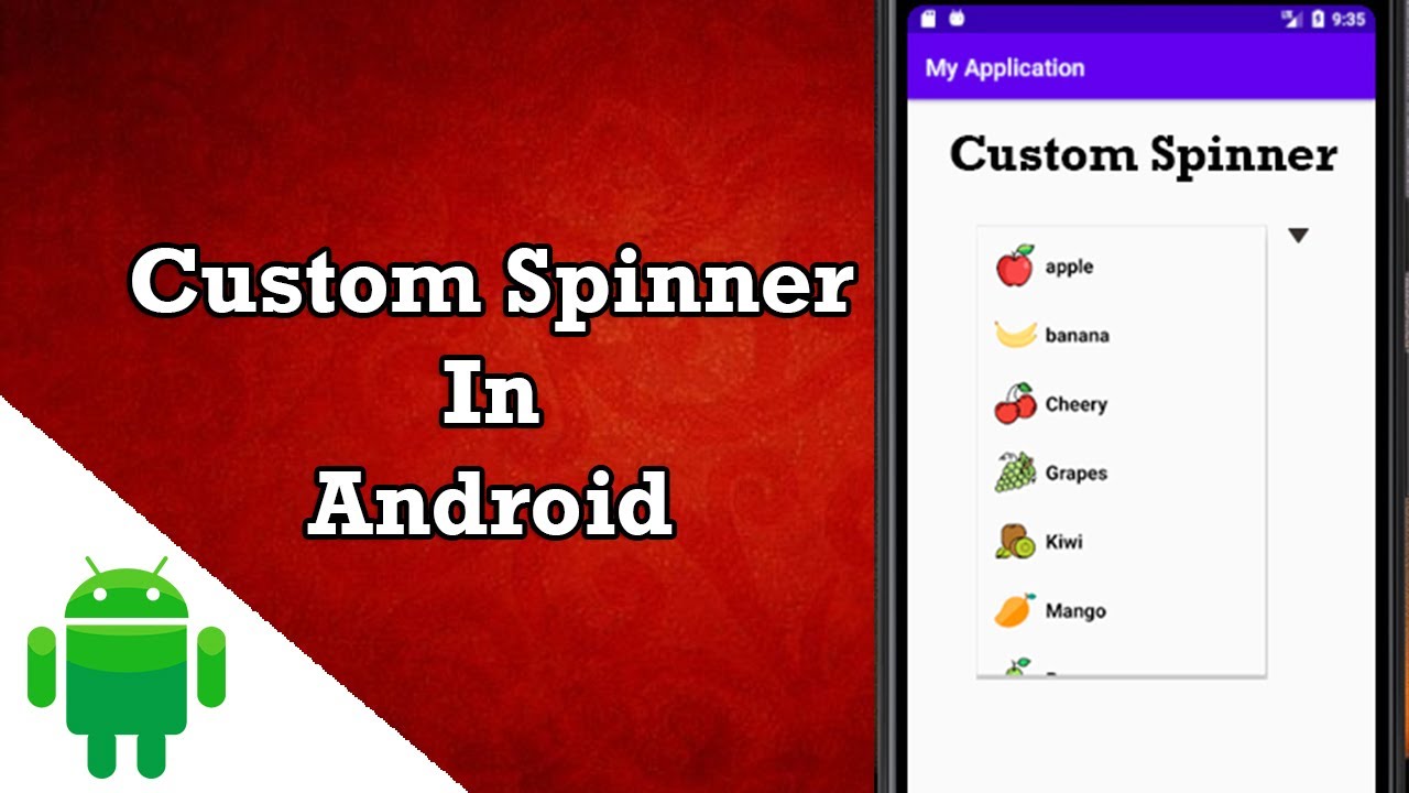 Custom Spinner in android studio