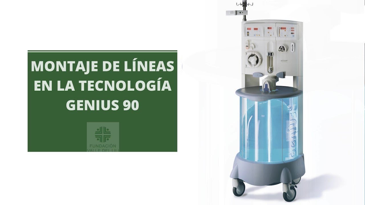 Montaje de líneas de la tecnología  Genius, Enf. Luisa Diaz