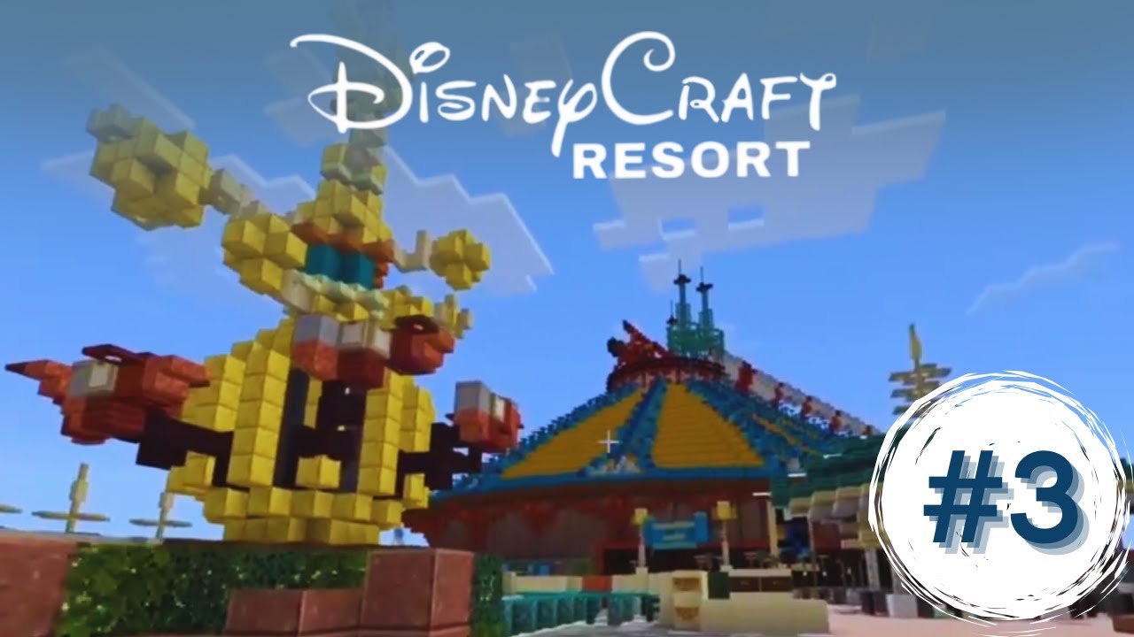 DISNEYLAND PARIS SUR MINECRAFT #3 - DisneyCraft RESORT