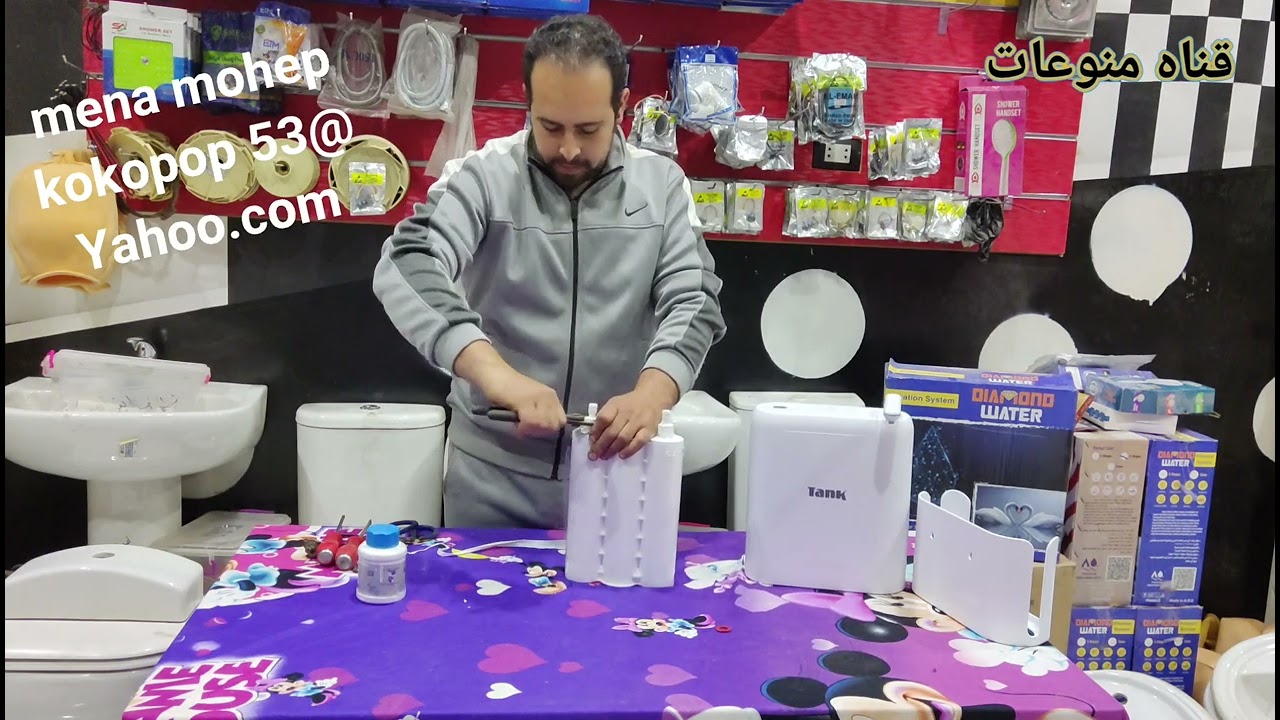 طريقه تشغيل شمع فلتر تانك برو ٦ مراحل بدون الجهاز