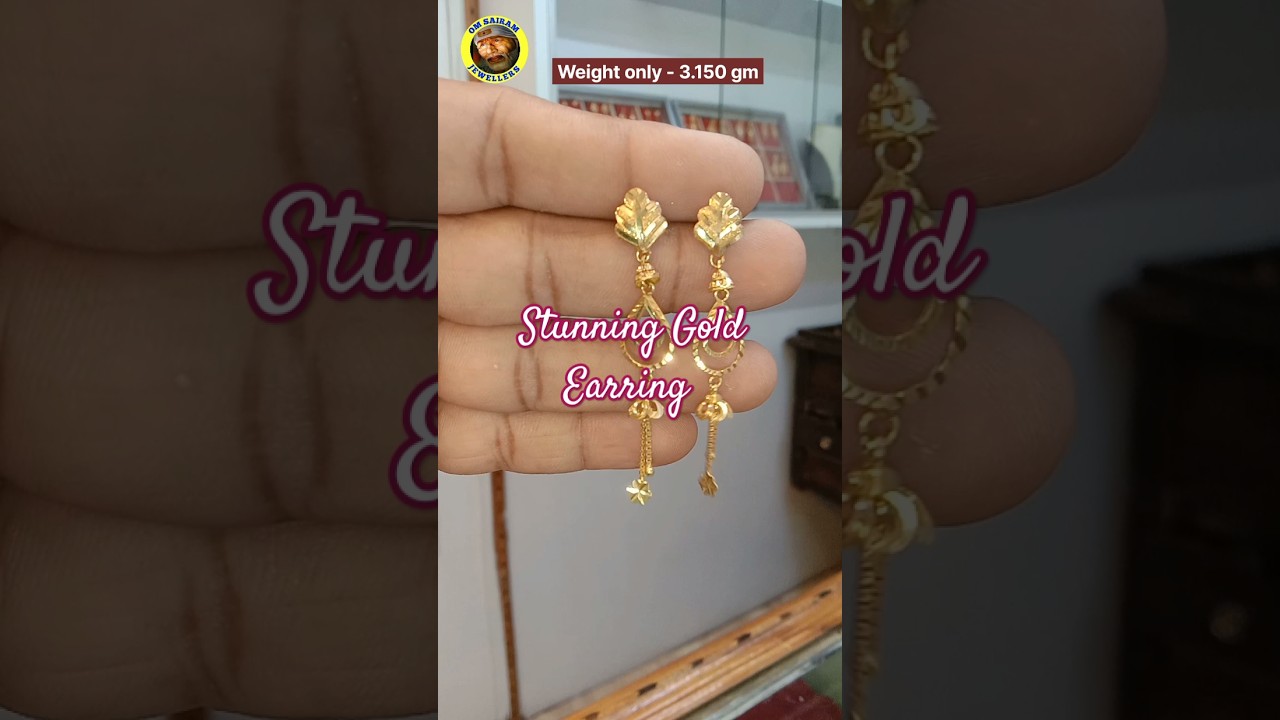 STUNNING Gold Earring Designs You'll LOVE ! ❤️ #shorts