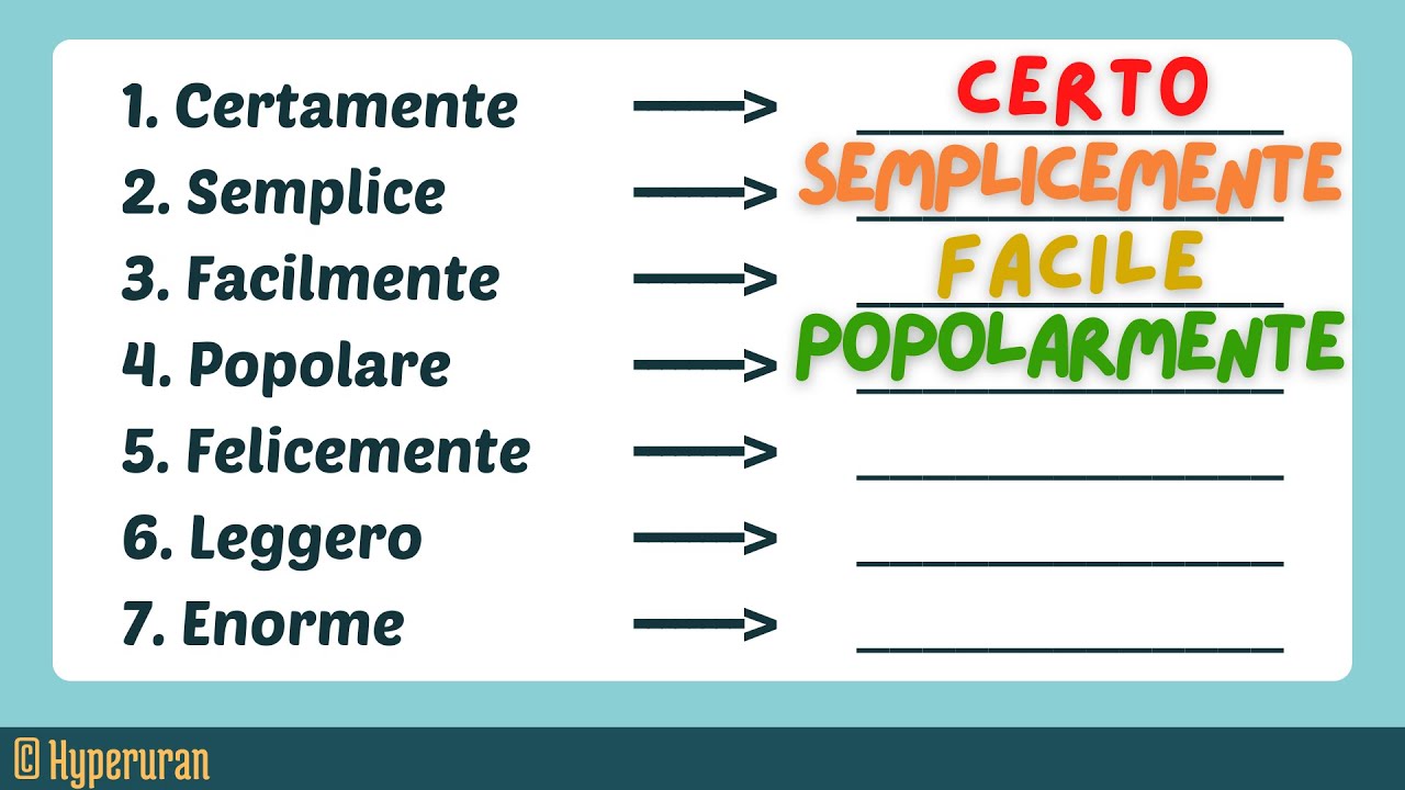 Italian how to form adverbs | From adjective to adverb | Transformation | Learn italian free lessons